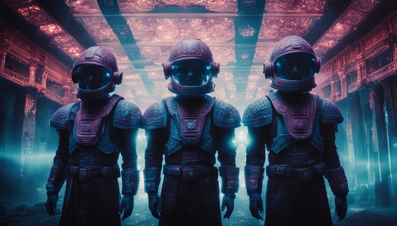 Fifth Dimensional Light Beings: Cinematic Film Still