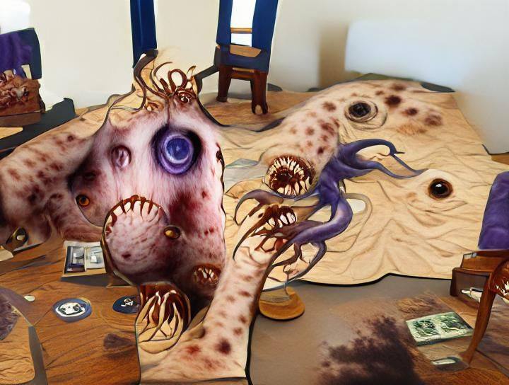 Surreal Nightmare Landscape Generated by AI