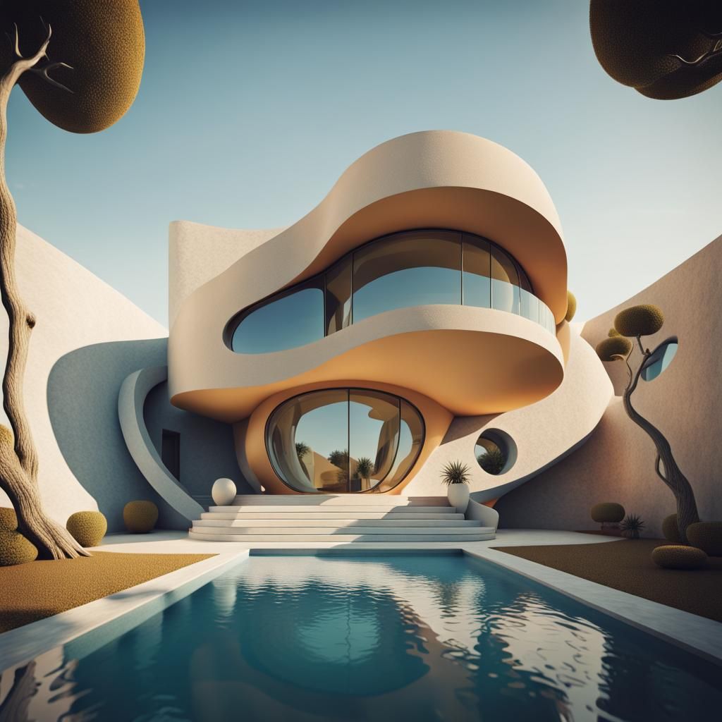 Surreal Architecture Inspired by Salvador Dali