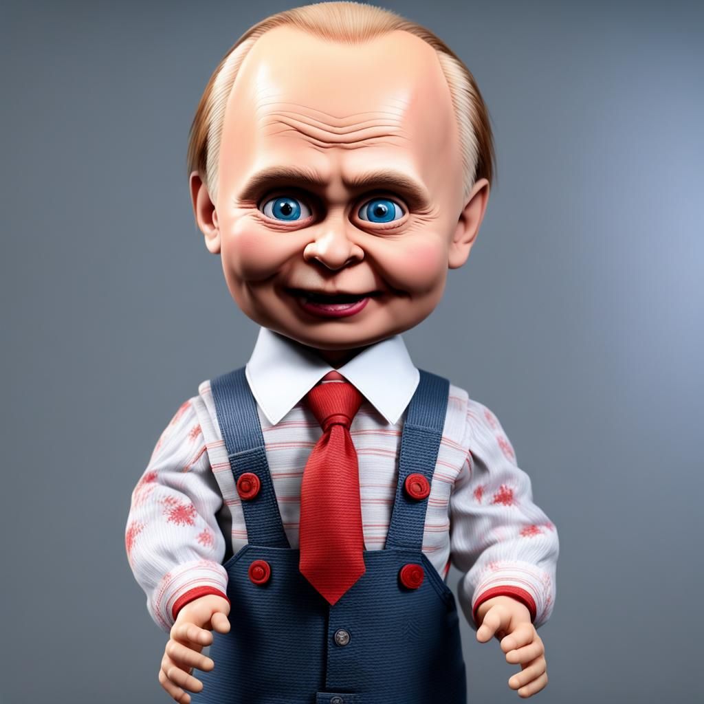 Putin as Chucky Doll: UHD 8K Rendering
