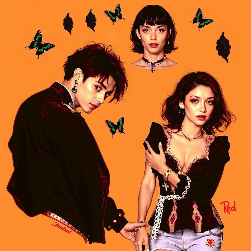 Vibrant Red and Scarlet Hues Twisting in Abstract Forms