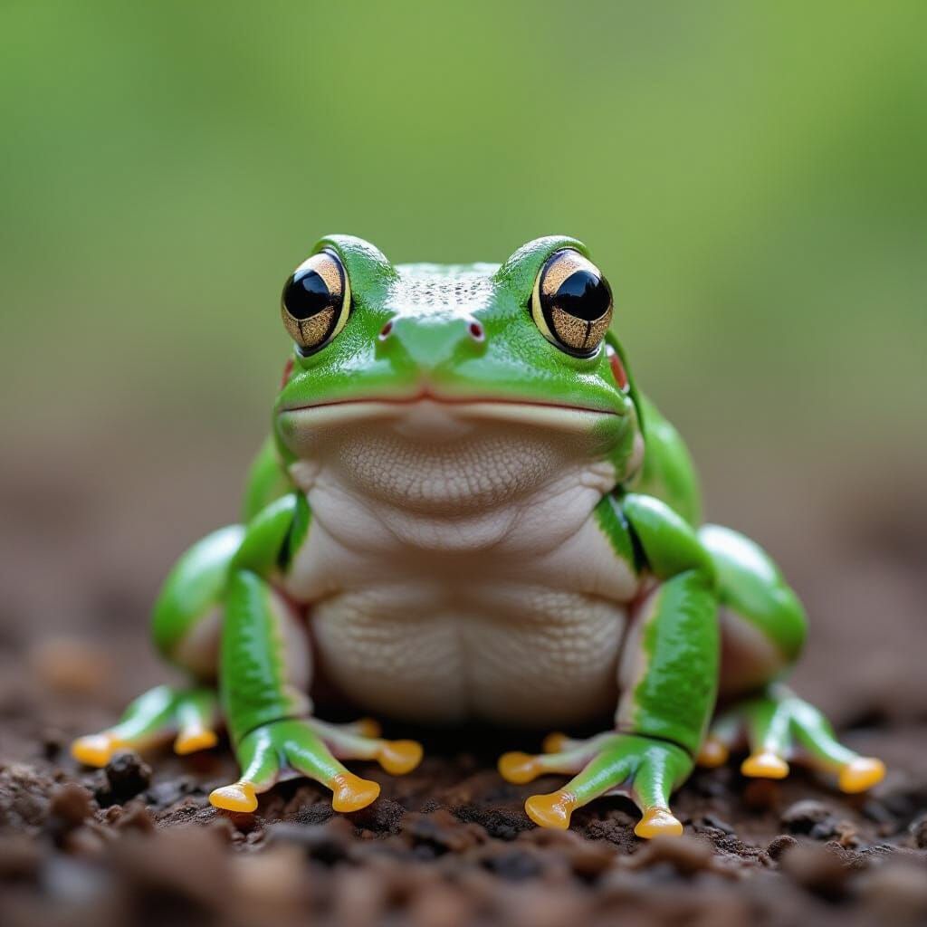 A Hero Frog Generated by AI