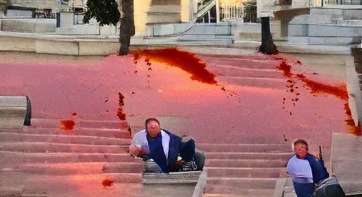 Disturbing Scene: Alex Jones Vomiting Blood at Sunset