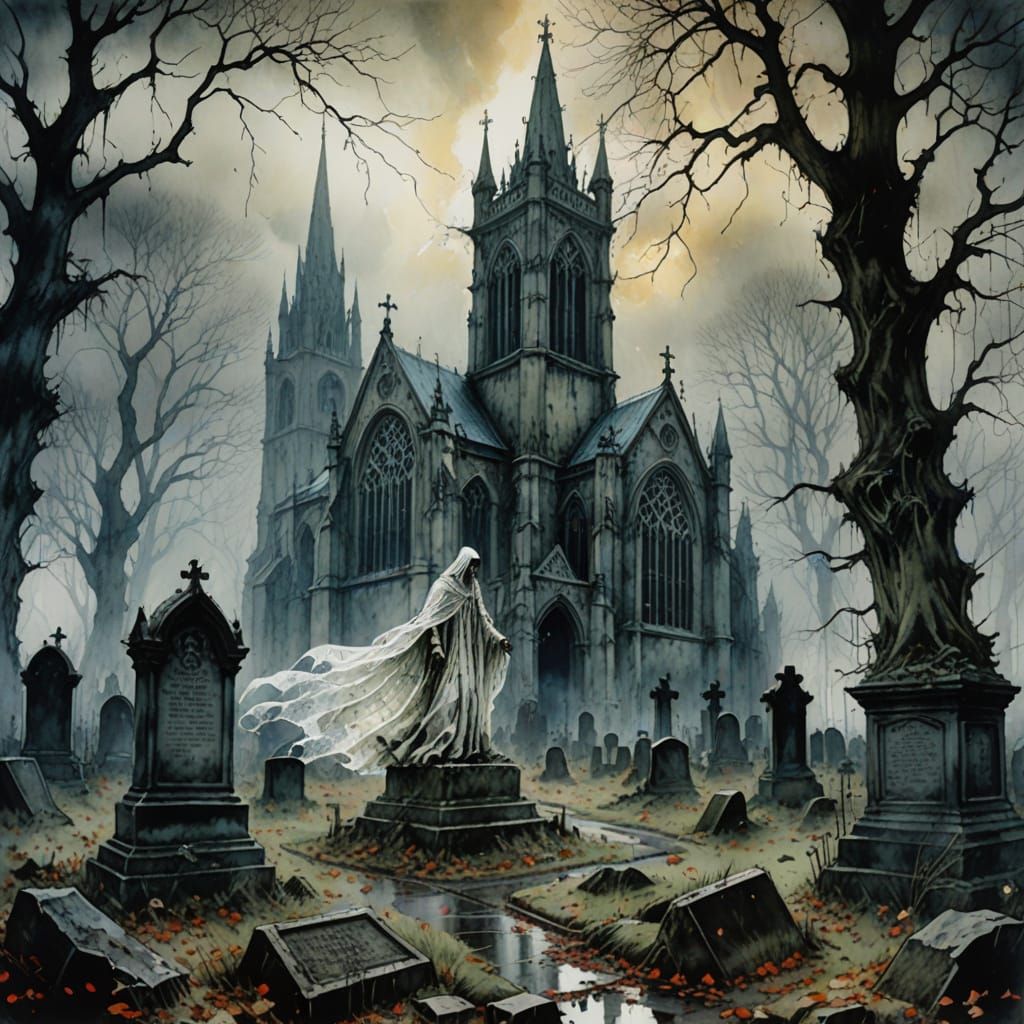 Churchyard Statue comes Alive