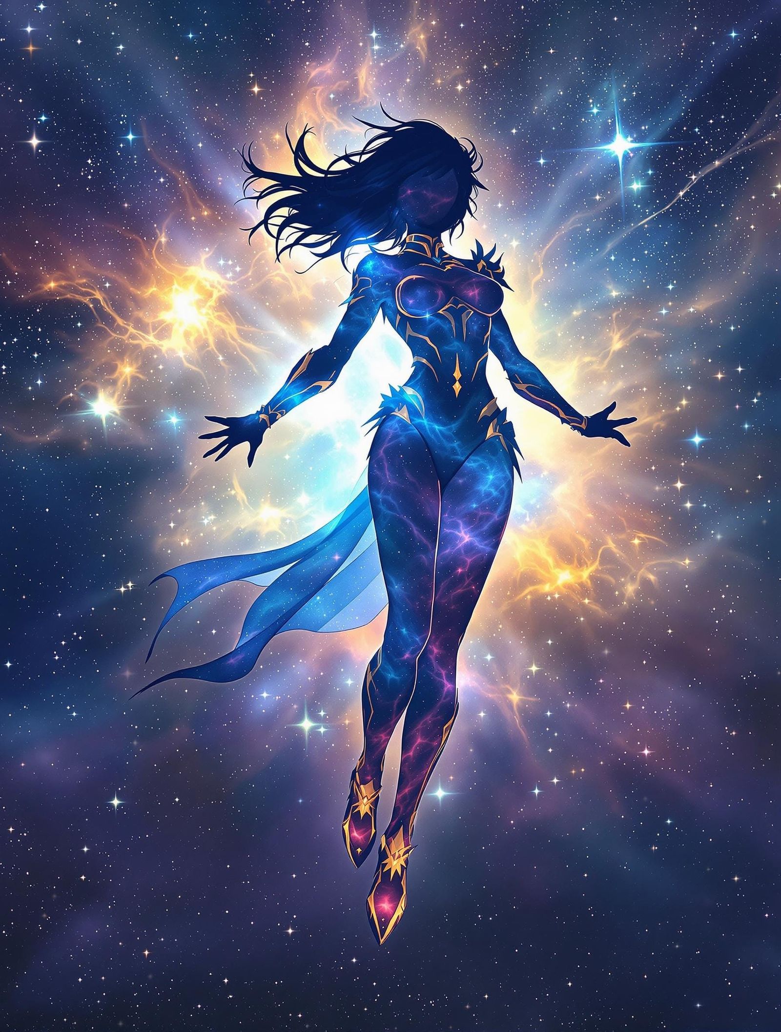 Mystical Sorceress in Cosmic Armor