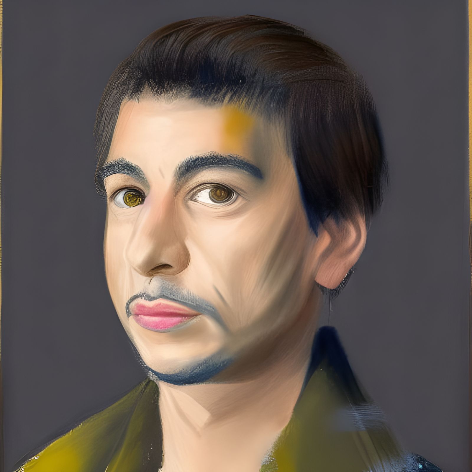 Surreal Triface Portrait Generated by AI