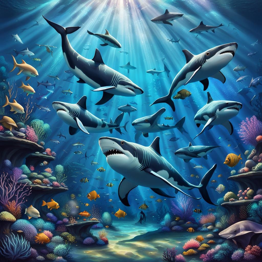 Underwater Dance Party with Sea Creatures