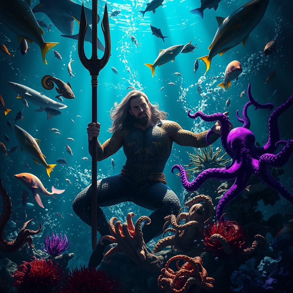 Aquaman's Deep Sea Adventure: A Digital Masterpiece