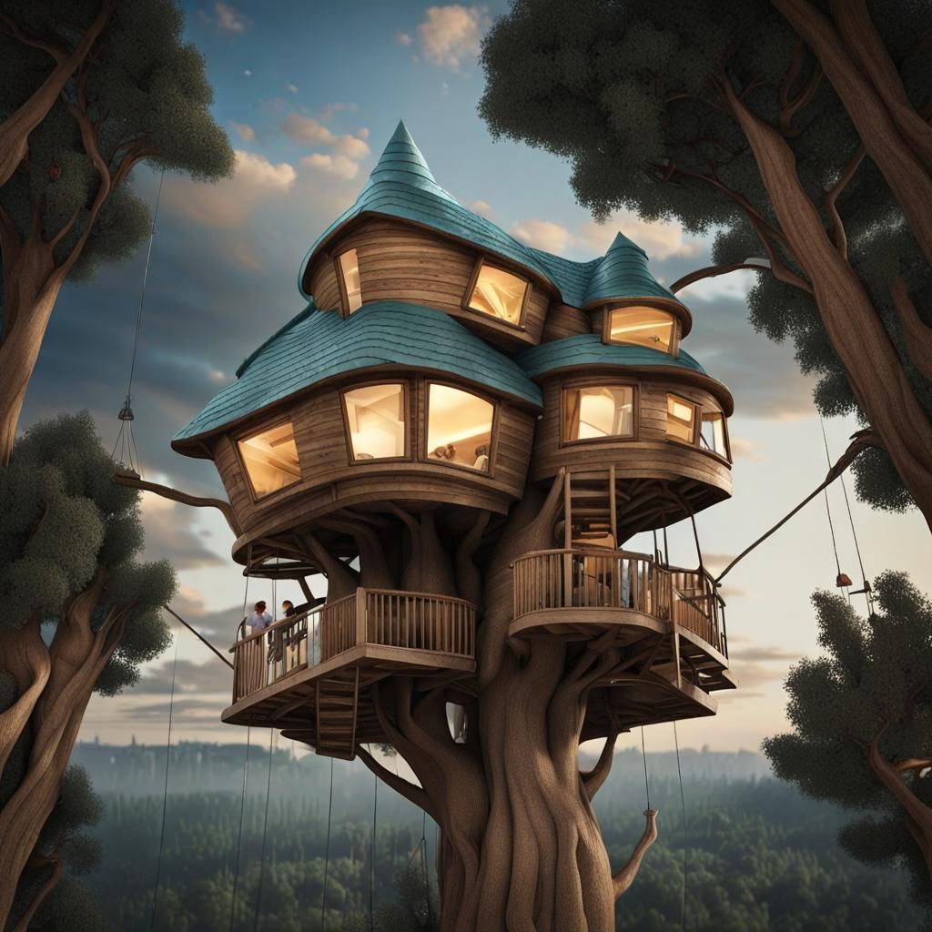 Unusual treehouse