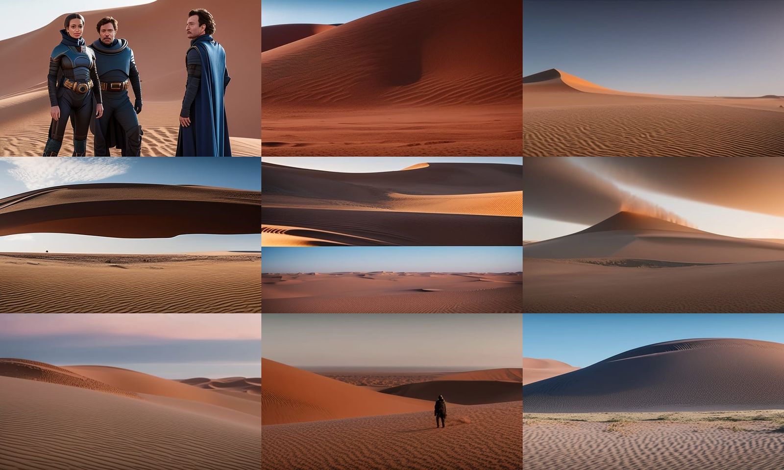 Scenes from the 2021 movie DUNE, #dune, shot with arri alexxa l Imax, photorealistic, hyperreality, movie magic, #denisv...