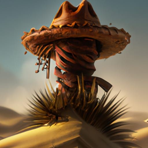 Desert Hat: Detailed Matte Painting