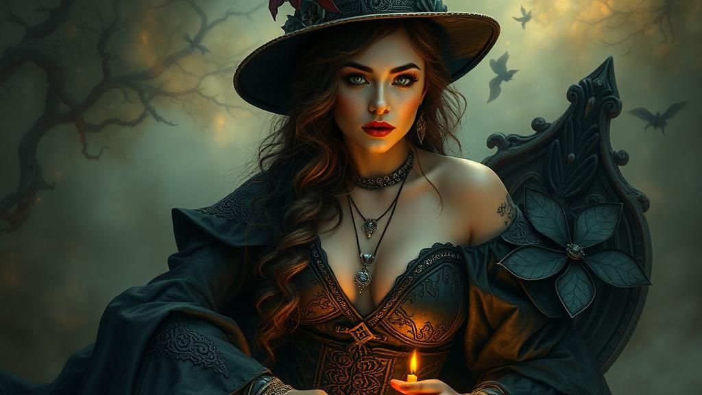 Ethereal Temptress Portrait in Dreamscape Style