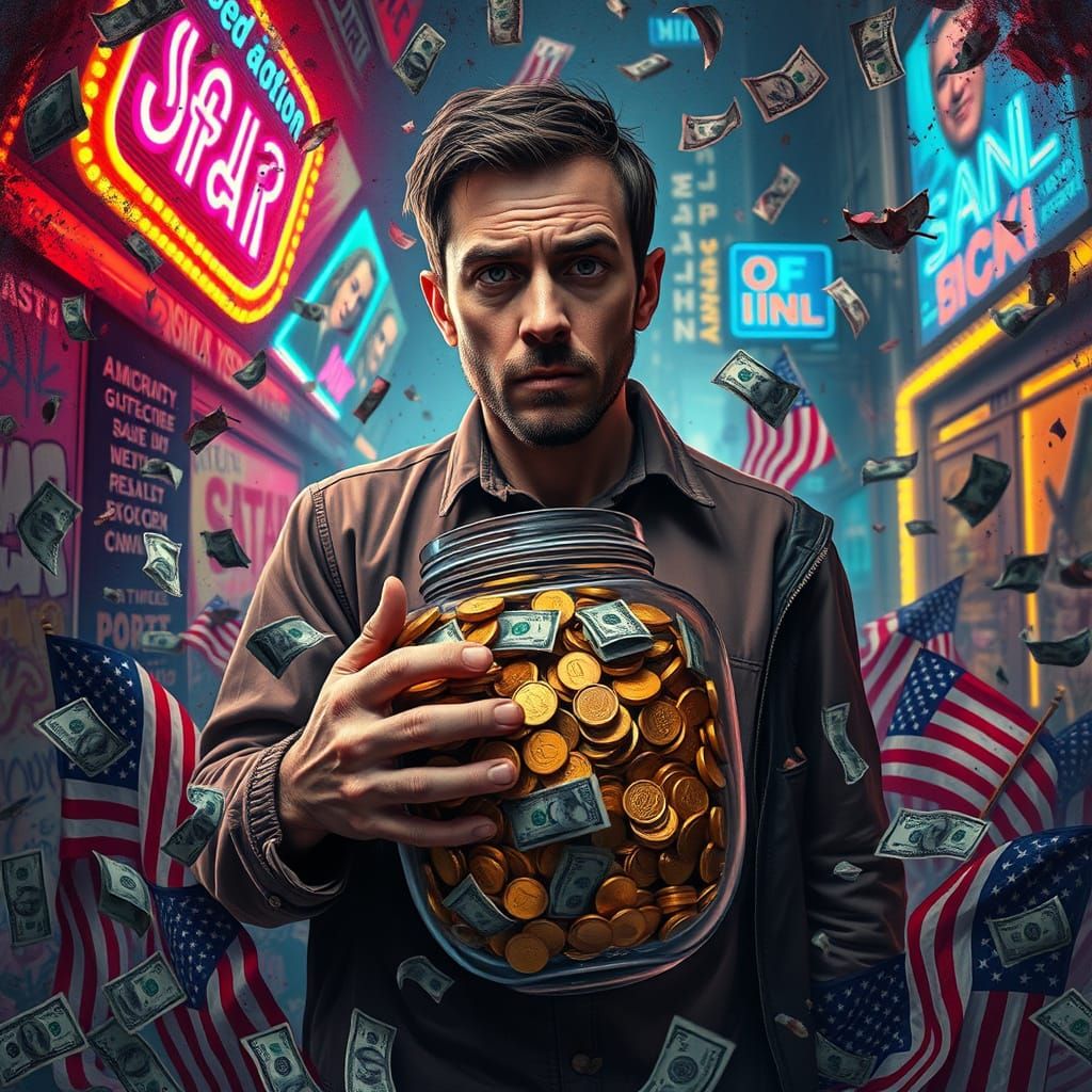 Disillusioned Everyman Trapped in Cycle of Desire and Consum...