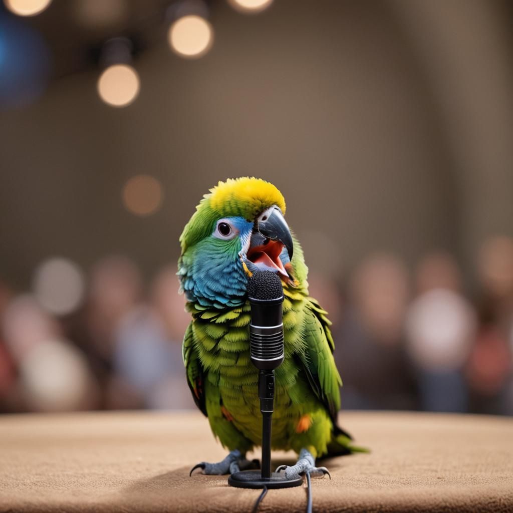 Fluffy Parrot's Passionate Talent Show Performance