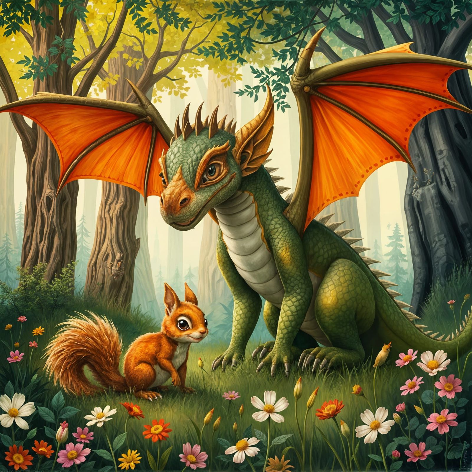 Dragon and Squirrel