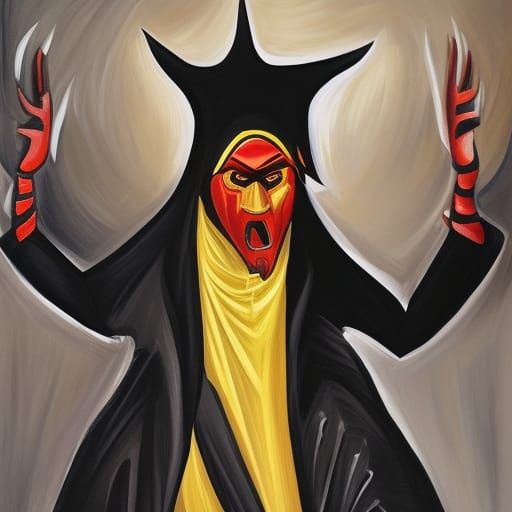 Rio Carnival: Abstract Expressionist Oil Painting