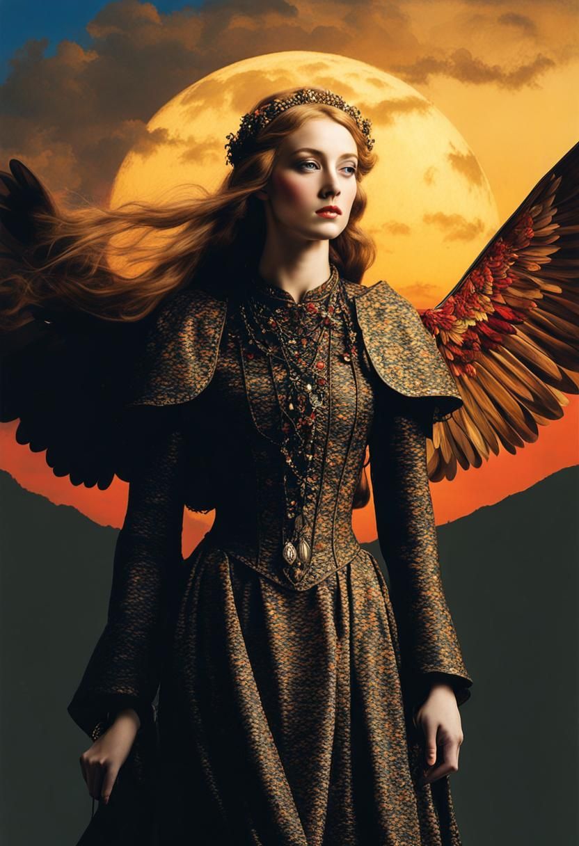 Elegant Lady in Medieval Attire