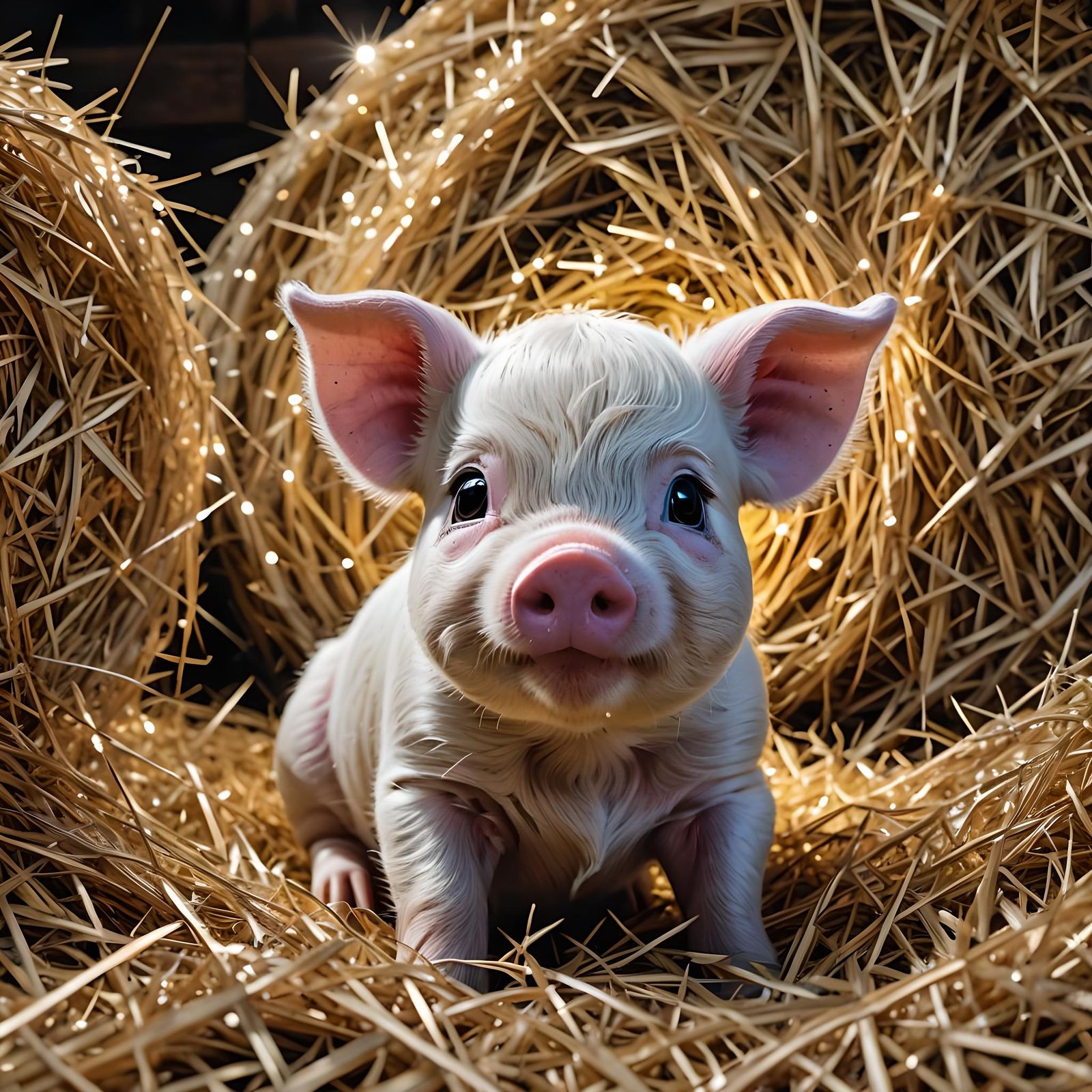 Pigglet in Hay