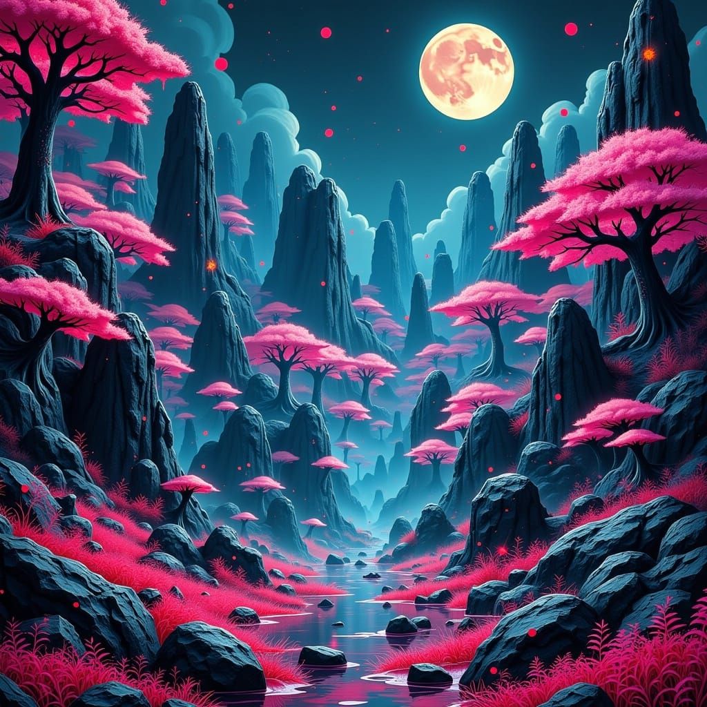 Fantasy Landscape in Artstation Style