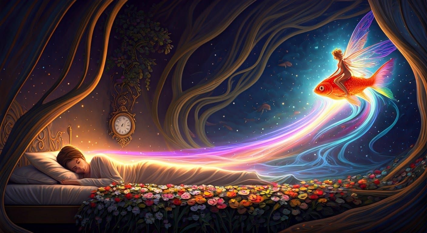 Dreamlike Aura: A Surreal Fine Art Illustration