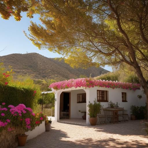 Hyperrealistic White House with Cherry Blossoms