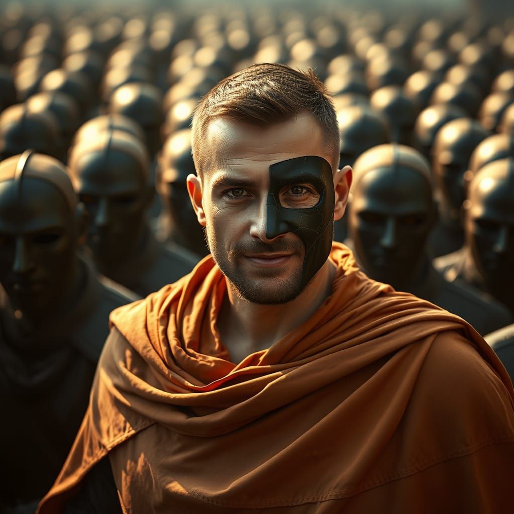 Man Rips Off Mask of Pain, Revealing Inner Strength Amidst G...