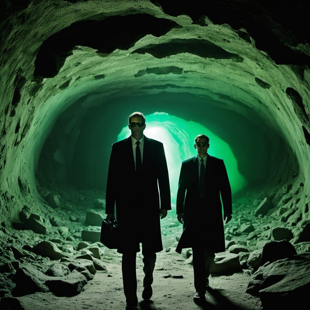 Men in Black Discover Alien Craft in Mammoth Cave