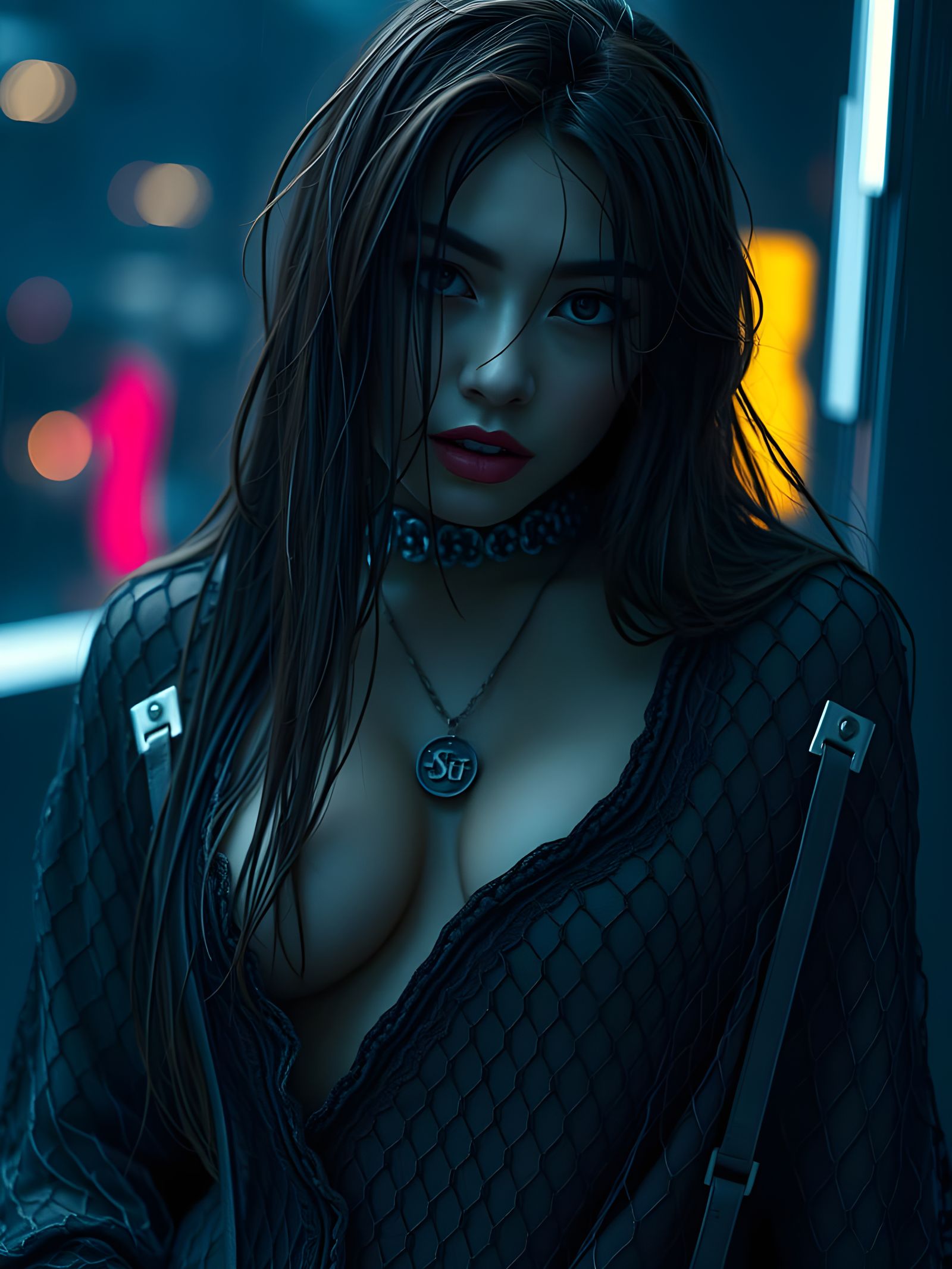 Cyberpunk Sheer Robe in Intimate Details
