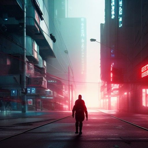 Futuristic Cyberpunk Scene in Hyperreal 8K Resolution