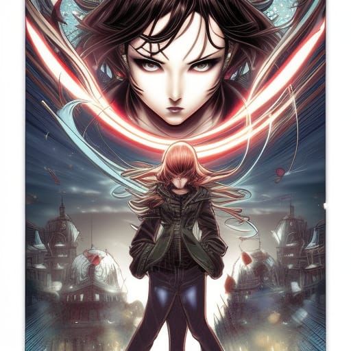 Comic Book Art in Manga Style