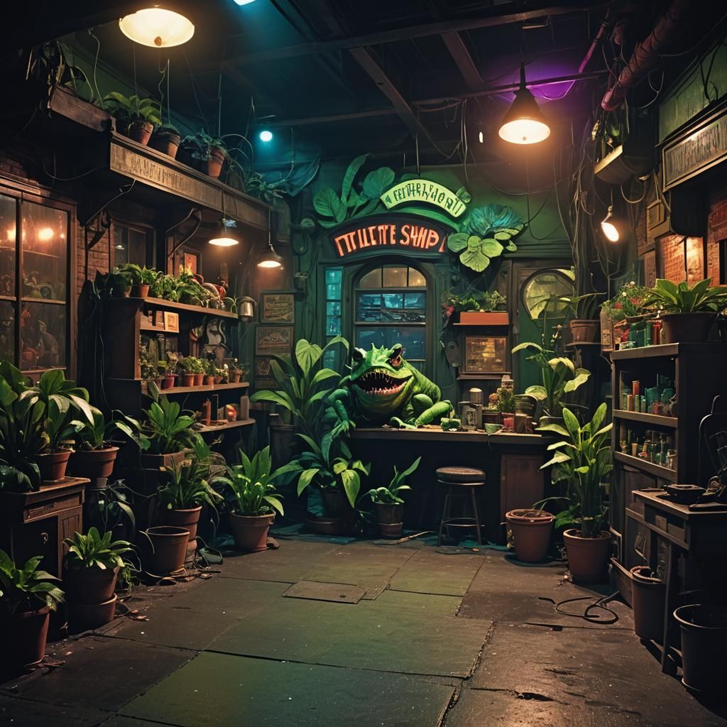 Little Shop of Horrors: Dark Fantasy Stage Set