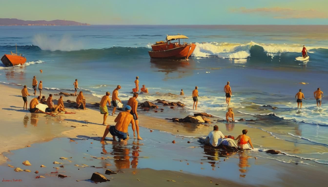 James Gurney Style Oil Painting