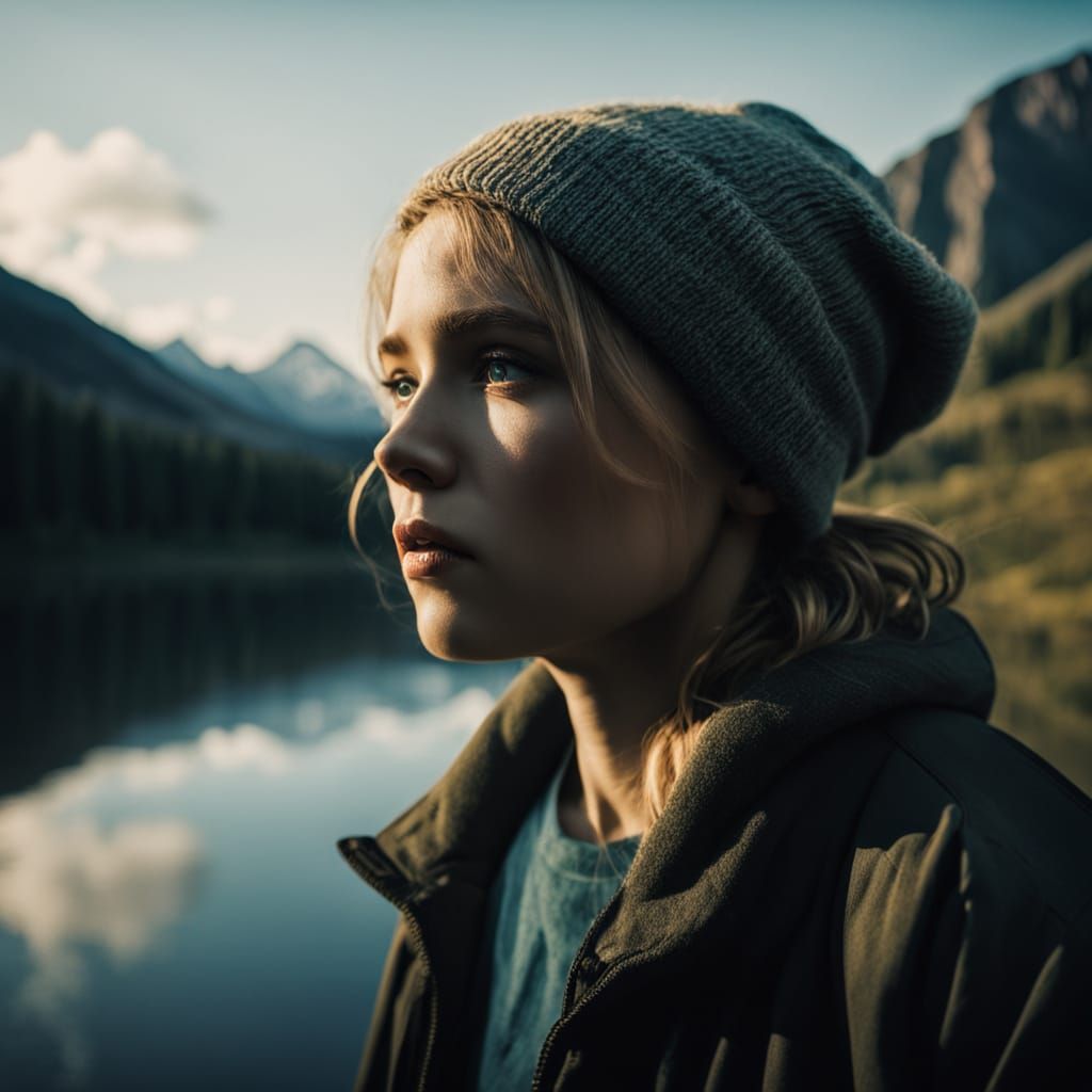 Romantic Couple Holding Hands in Cinematic Style