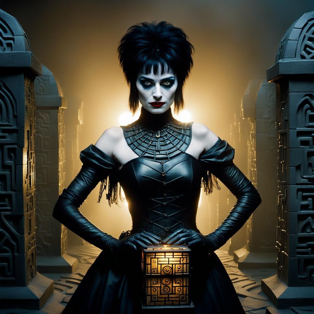 Cenobite in Hellish Labyrinth as Surrealist Portrait