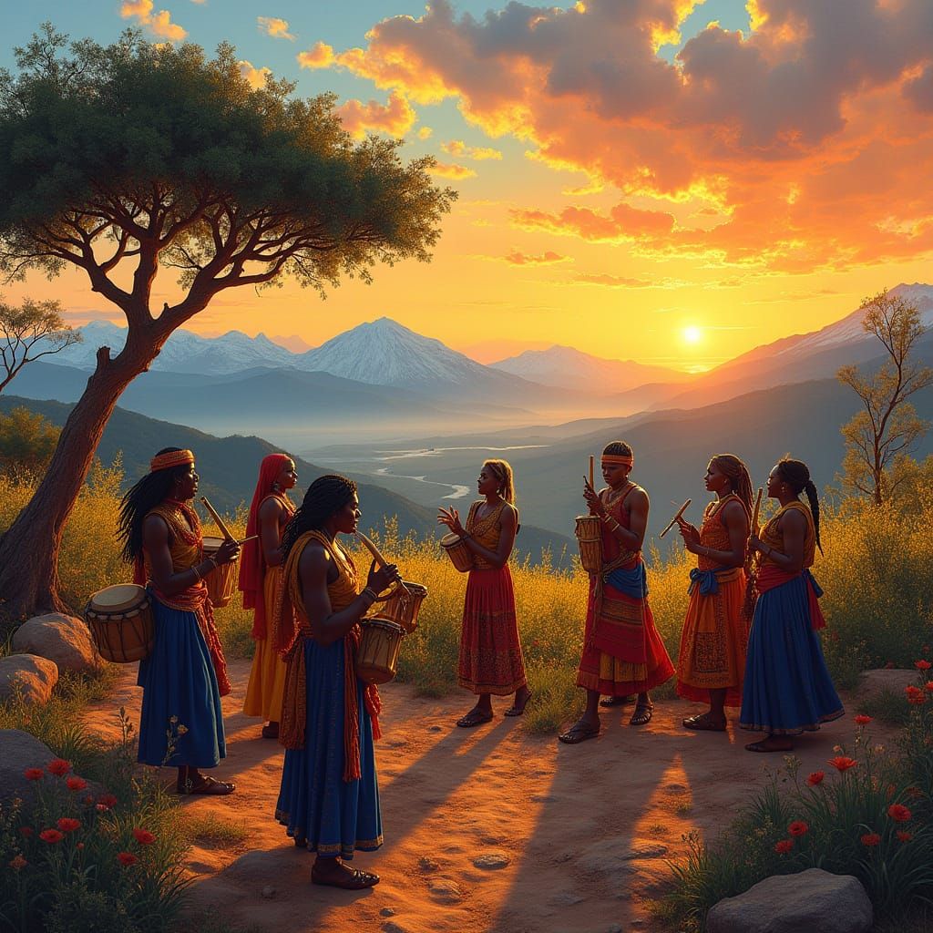 Afro-Balkan Sunrise (Bulgarian/Swahili)