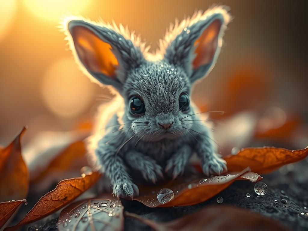 Gremlin Spider Bunny Hybrid with Dew Drops