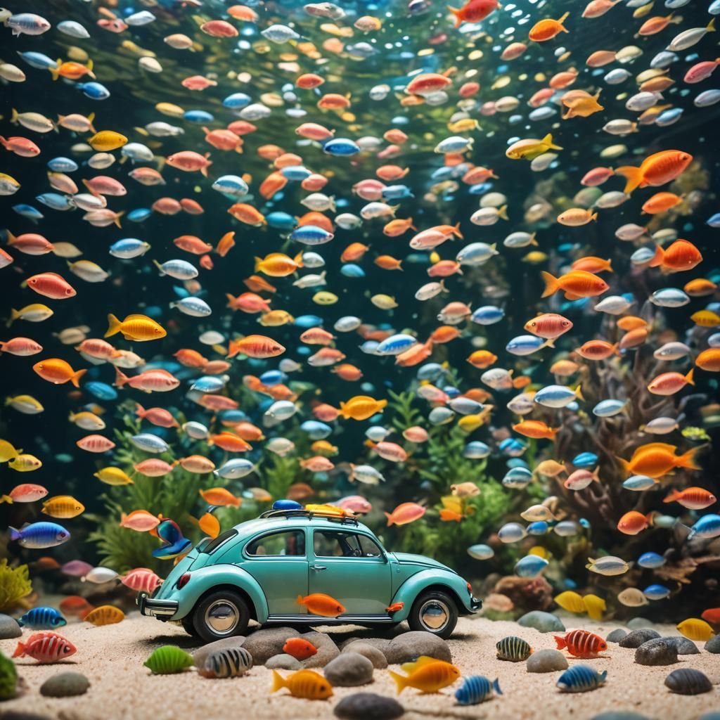 Aquarium Beetle: A Colorful Underwater World