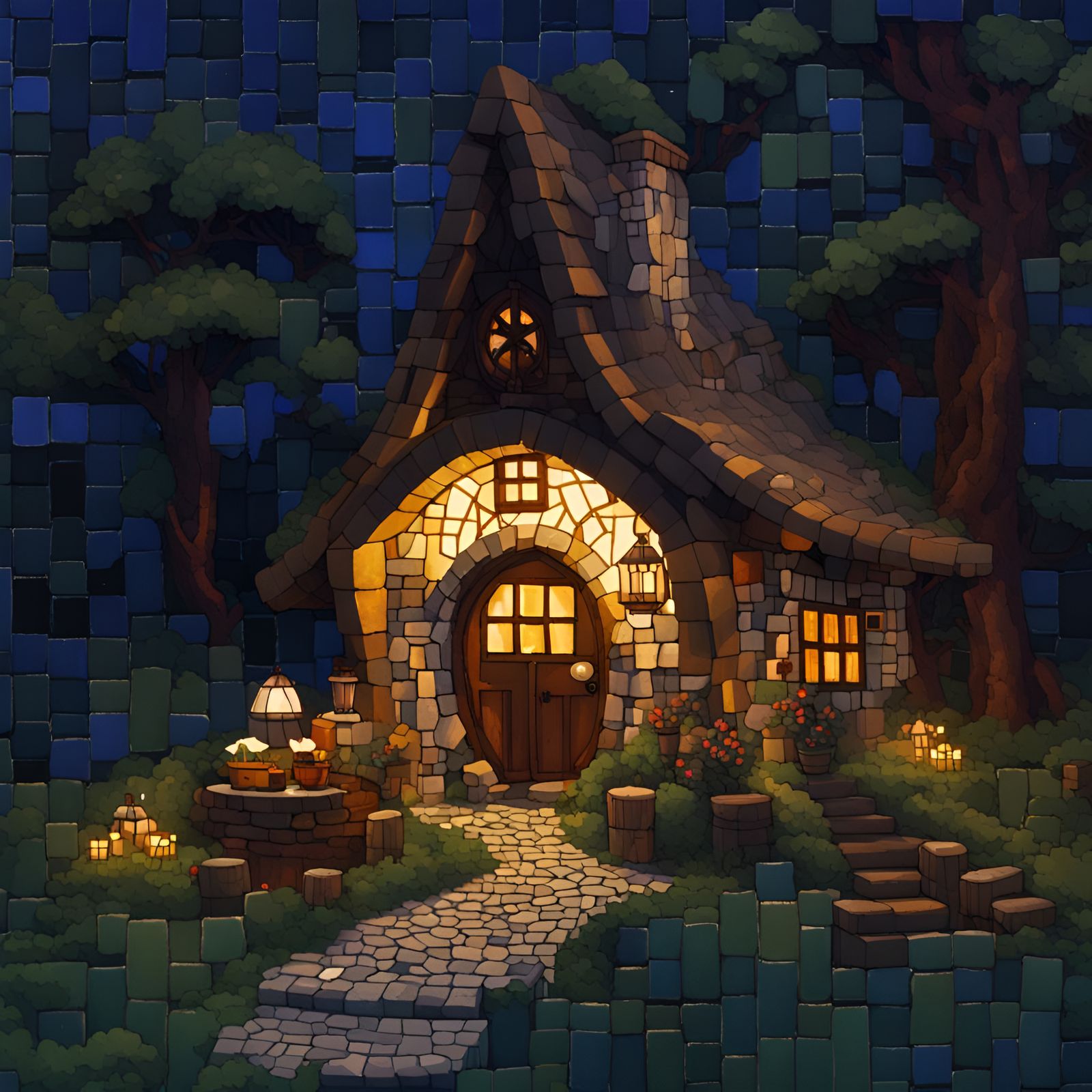 Mosaic Hobbit-House