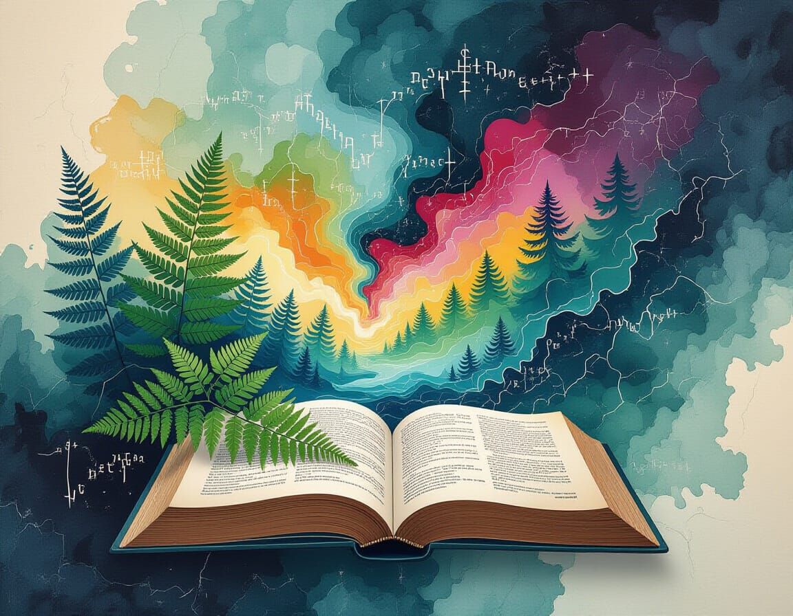 Glitchcore Equations in a Surreal Landscape