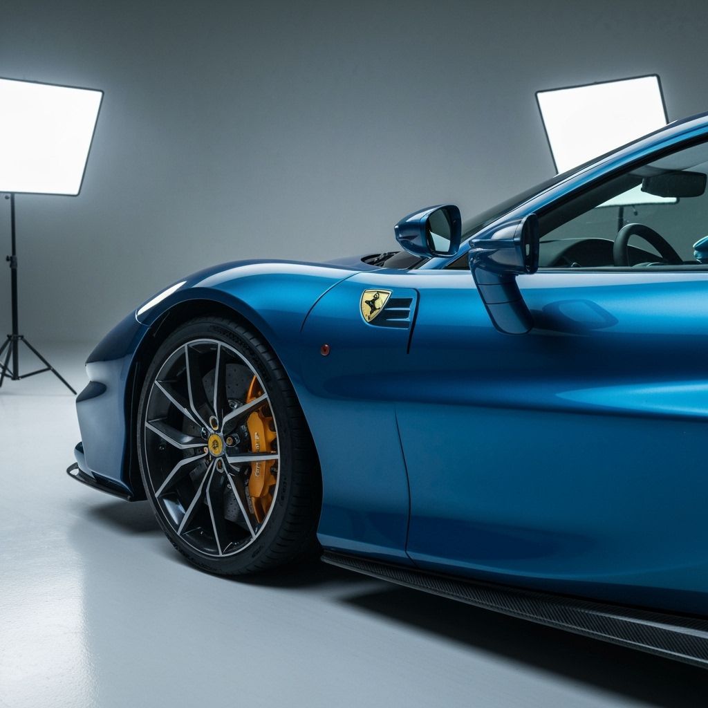 Ultrarealistic Ferrari SF90 Studio Photograph