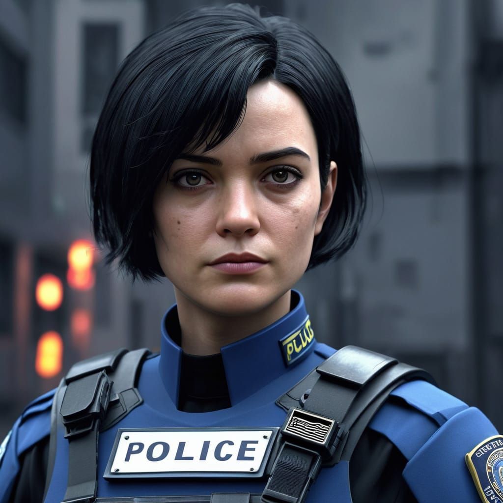 Scifi police officer...