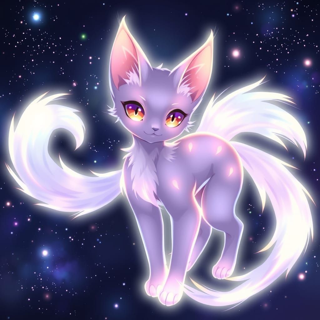 Ethereal Lumifeline in Bioluminescent Glory