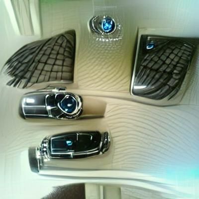 Futuristic Luxury Car in Cyberpunk Style