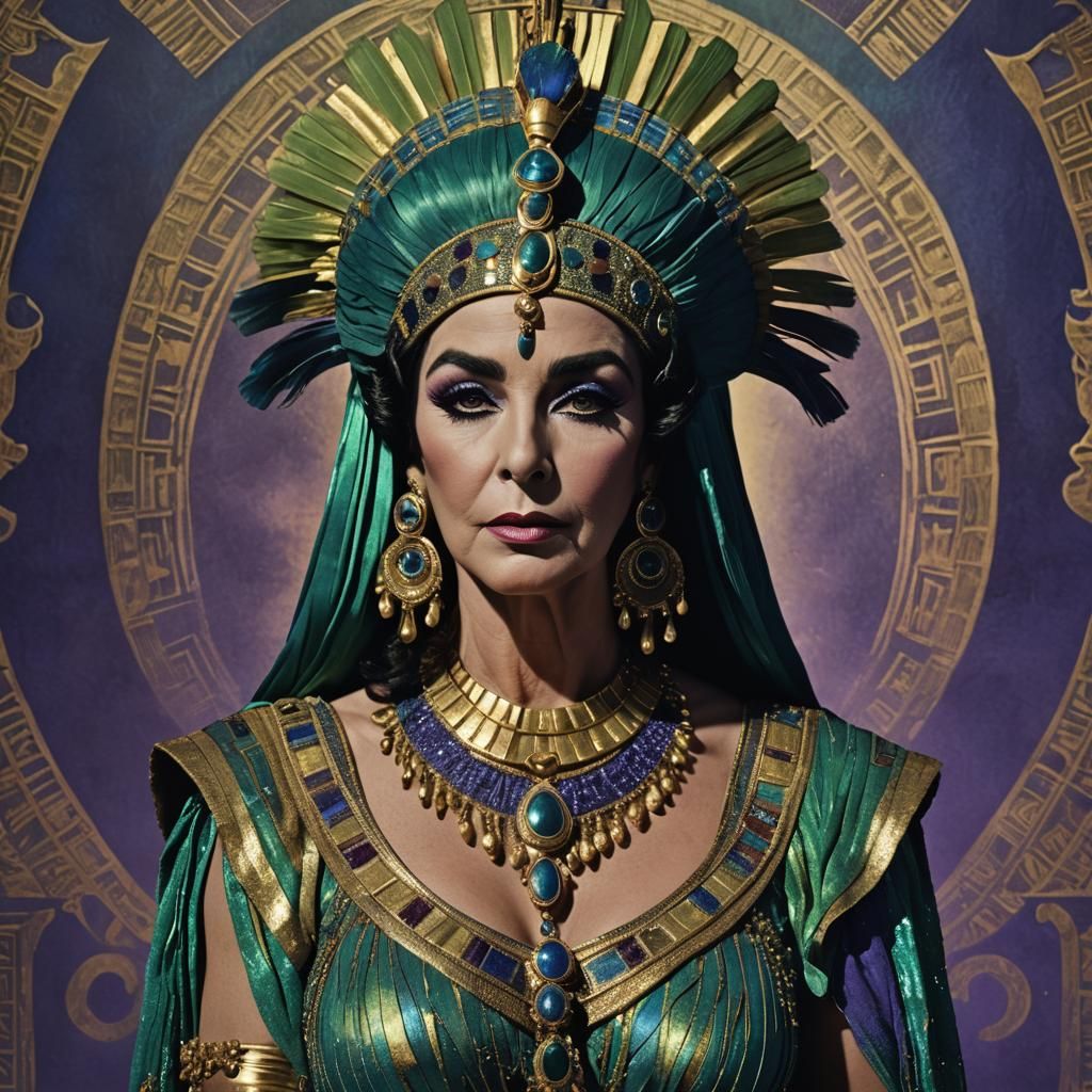 Transvestite as Cleopatra in High Fantasy Style
