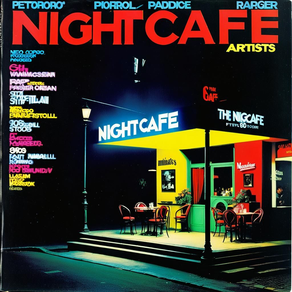 Nightcafe Magazine Cover in 80s Style