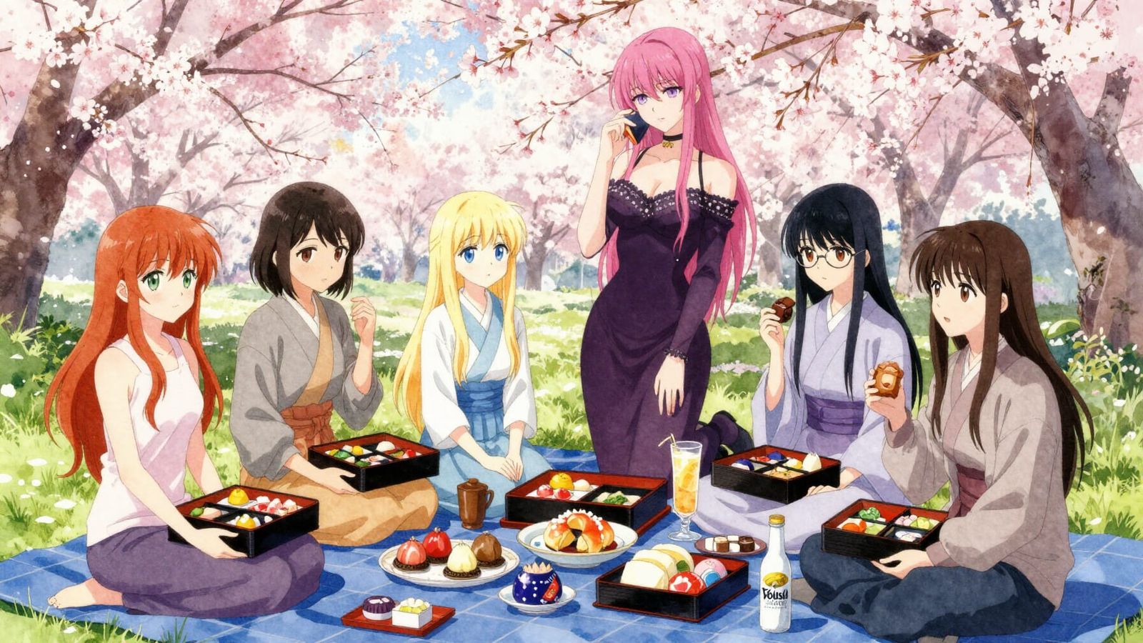 Spring Hanami Festival in Yoyogi Park with Friends