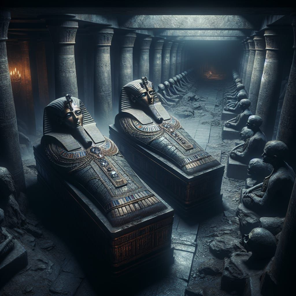 Ancient Tombs in a Forgotten Crypt