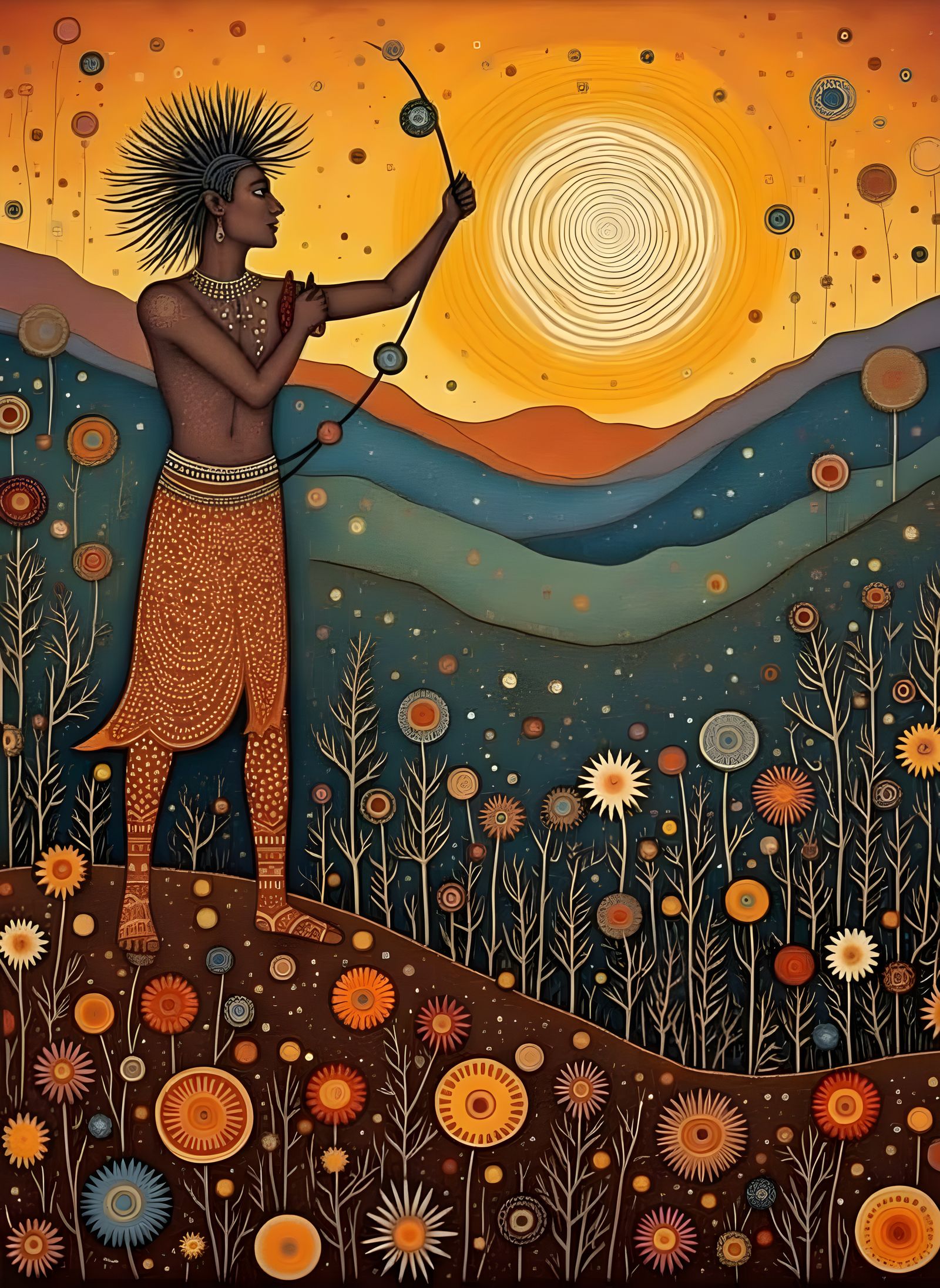 The release of the sun for the new year