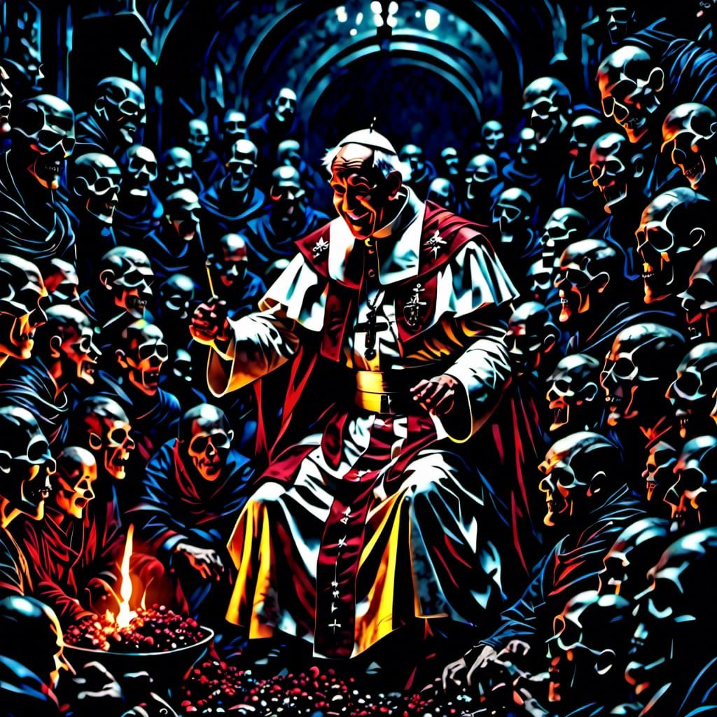 The Pope telling jokes