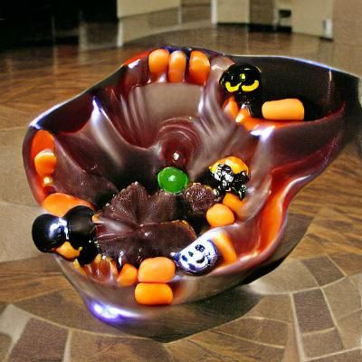 Festive Halloween Candy Bowl